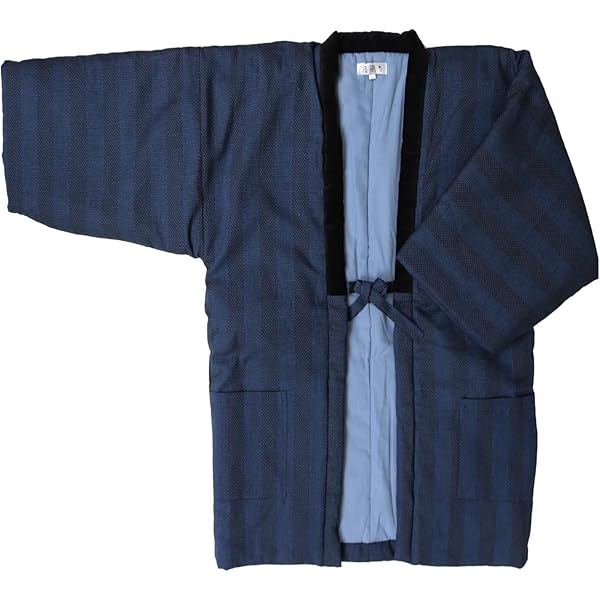 Amazon | [SURUGAJINOSAMUEYA] 纏織り 半纏 メンズ 紳士 袢纏